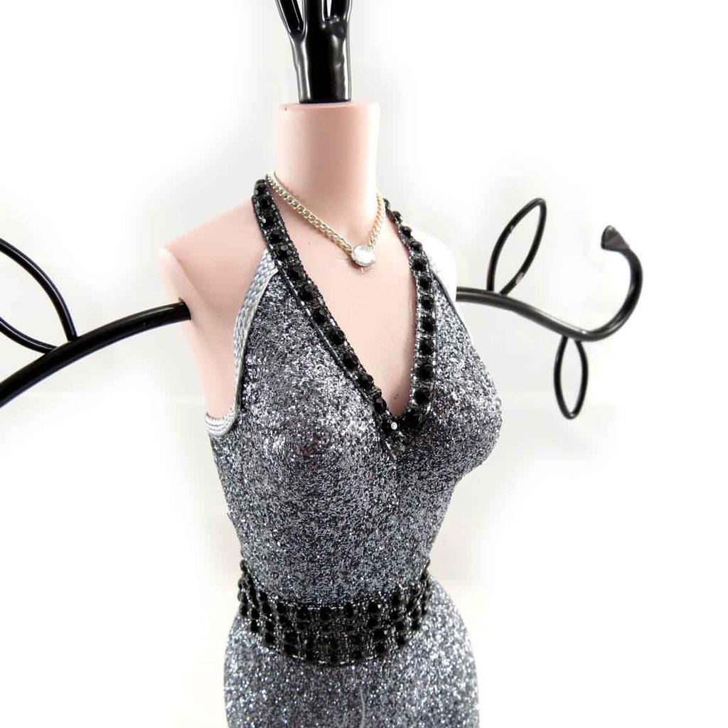Les Trésors De Lily [J8341] - Gray 'Belle Epoque' Necklace Holder