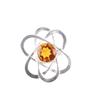 Citrine Gemstone 925 Sterling Silver Jewelry Handcrafted Ring Gift For Mother RR-21-6
