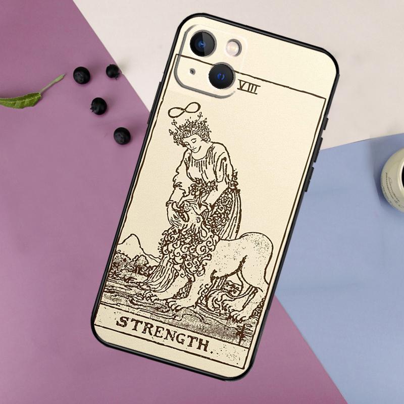 Tarot Card Astrology Sun Moon Case For iPhone 15 14 13 12 11 Pro Max Plus X XS Max XR 7 8 SE 2020 2022 Cover Accessories