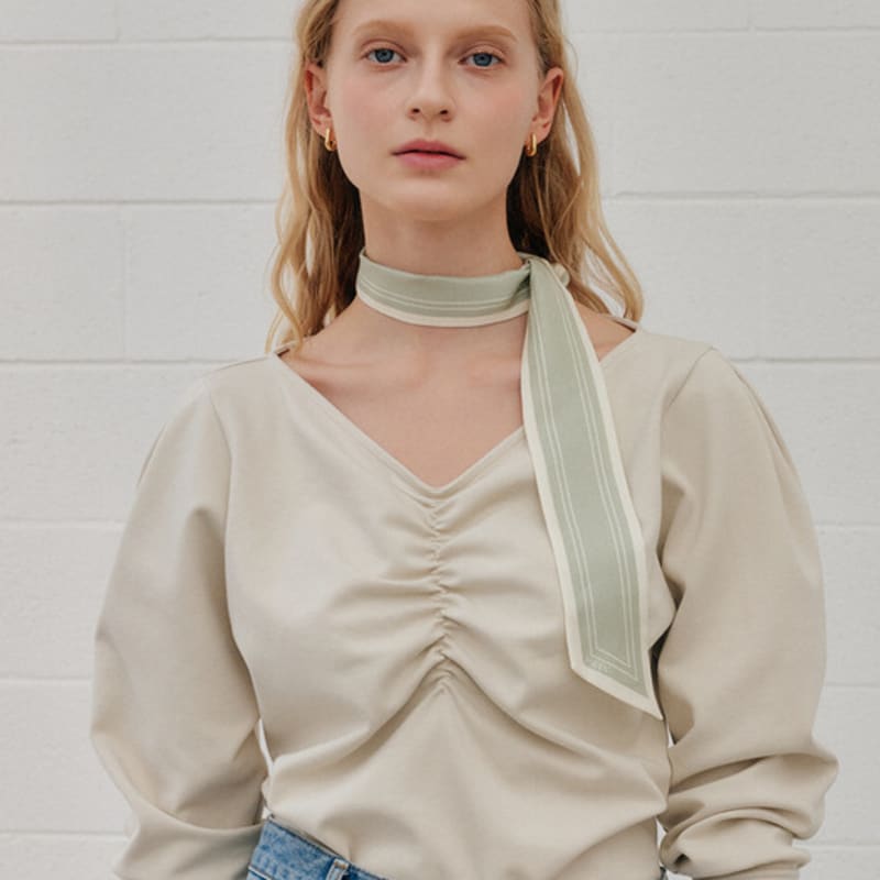 YUPPE LINE TWILLY SCARF_MINT