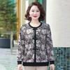 Elderly Women's Festive Floral Tang Suit Jacket