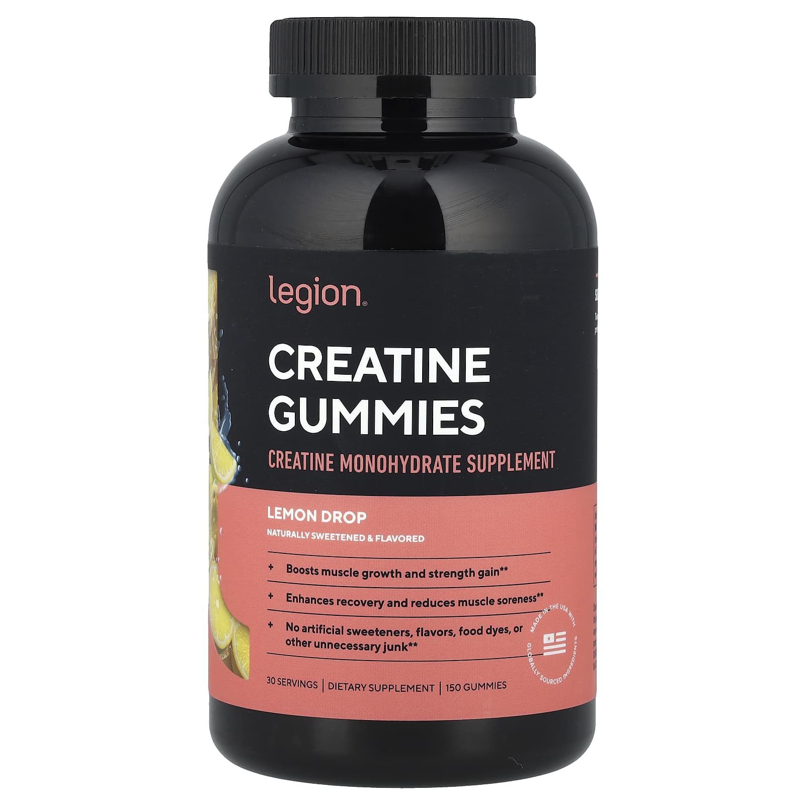 

Creatine Gummies, Lemon Drops, 150 Gummies