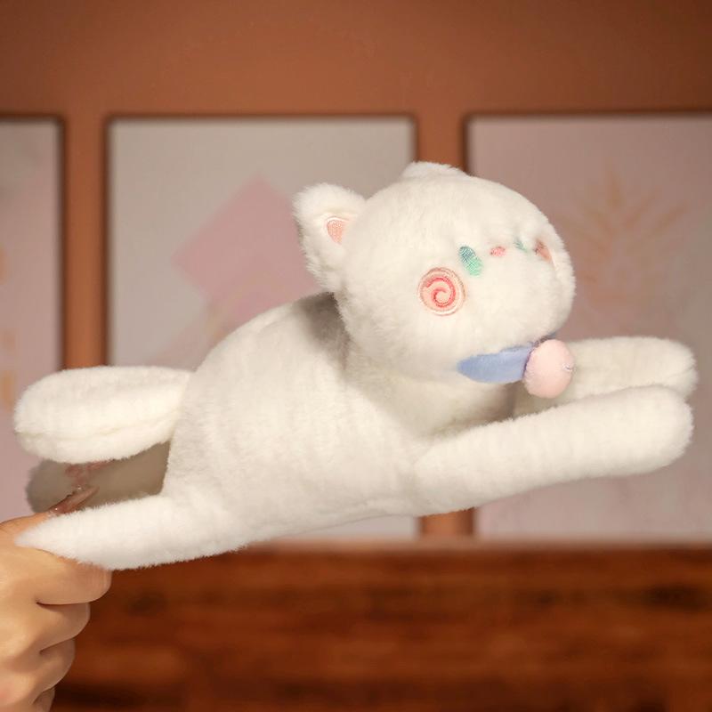 Hug Cat Pat Ring Bracelet Plush Doll Cute Cartoon Cat Couple Gift Ornament