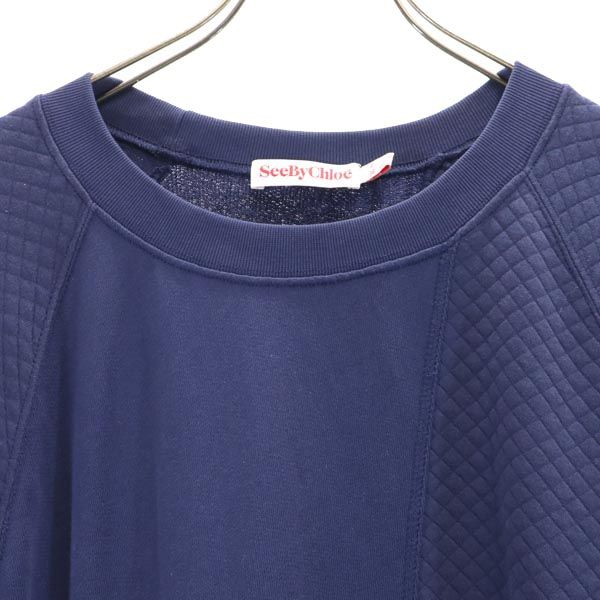 SEE BY CHLOE Short Sleeve One Piece USA4 Navy System Women Used