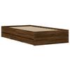 Vidaxl Bed Frame With Drawers, Brown Oak, 90X190 Cm