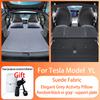 For Tesla ModelYL Launch 2026 Inflatable Air Mattress Outdoor Camping Inflatable Special Suede Fabric Car Travel Bed Accessories