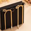 Bowknot Ear Studs Fashion Bowknot Earrings Trendy Jewelry Alloy Material Ear Pendants for Fashion Forward Individuals