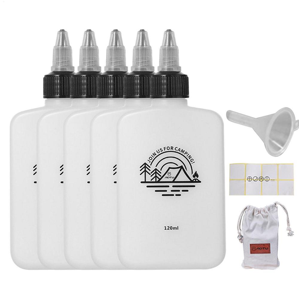 120ml Camping Seasoning Bottle Oil Dispenser Bottle HDPE Condiment Container Seasoning Jar Squeeze Bottle for Camping Supplies