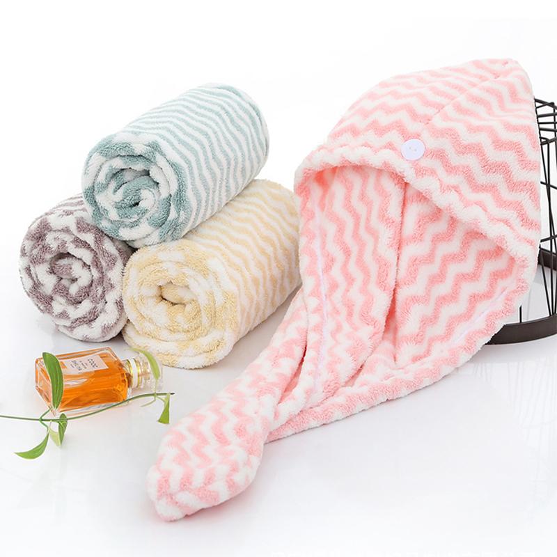 Microfiber Turban for Women Soft Salon Dryer Hair Scrunchie Hair Towel Wrap Shampoo Head Towel 299 and Below&25*65cm