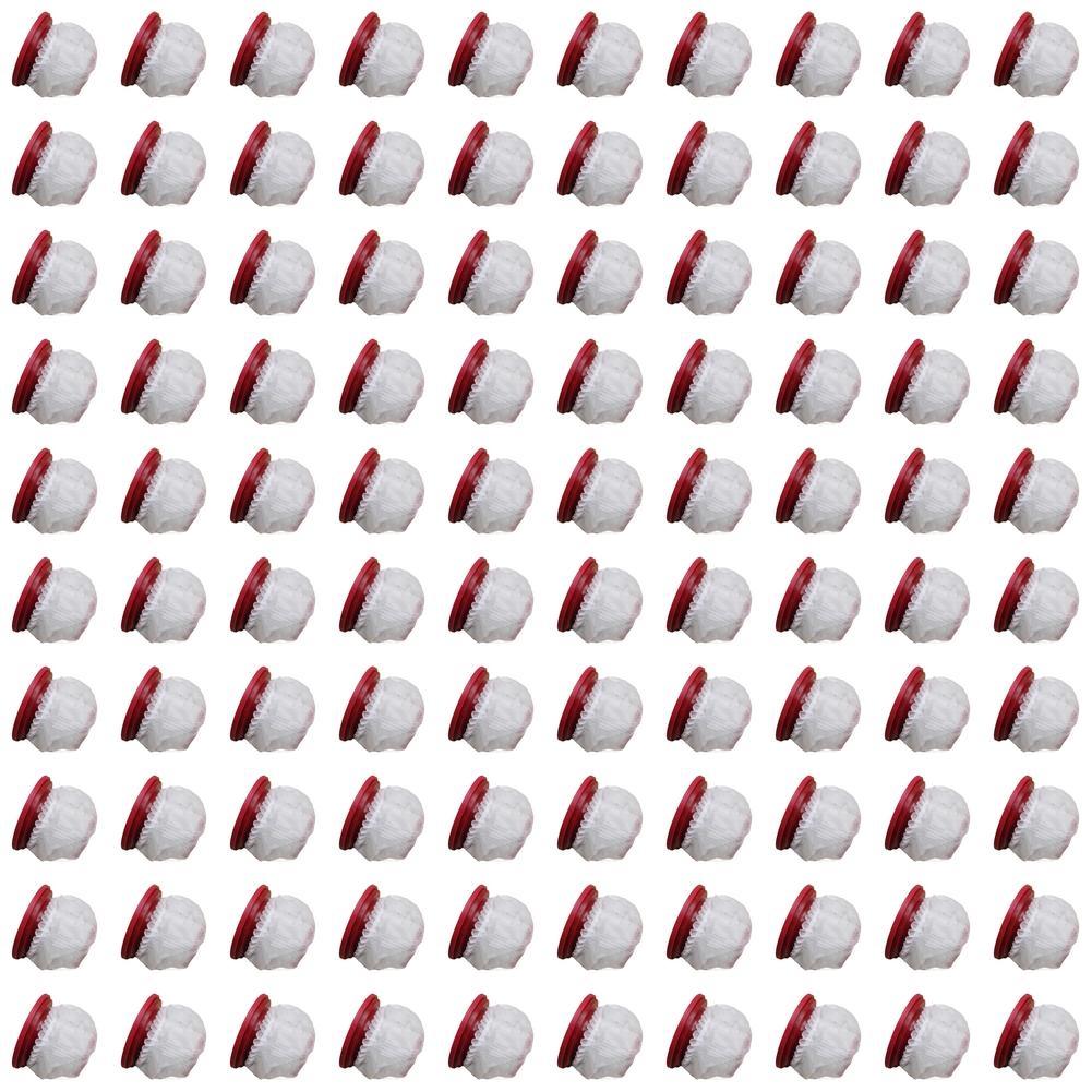 Упаковка из 100 штук нетканых чехлов для фильтров пылесоса. Защищают и продлевают срок службы фильтров.