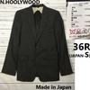 USED/Made In Japan N.HOOLYWOOD Wool Tailored Jacket 36R Men S Gray 2-Button Blazer