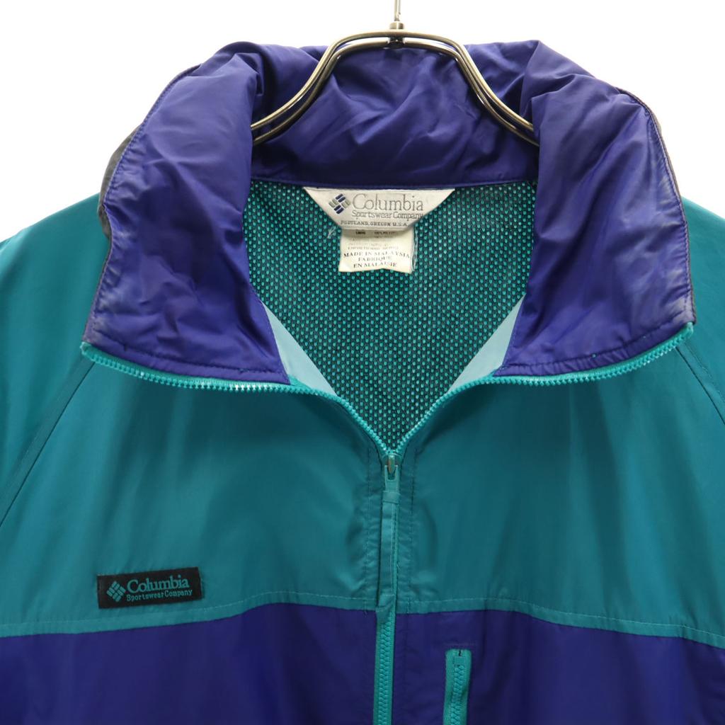 Columbia 90s Old Nylon jacket M Purple Outdoors Men's Used