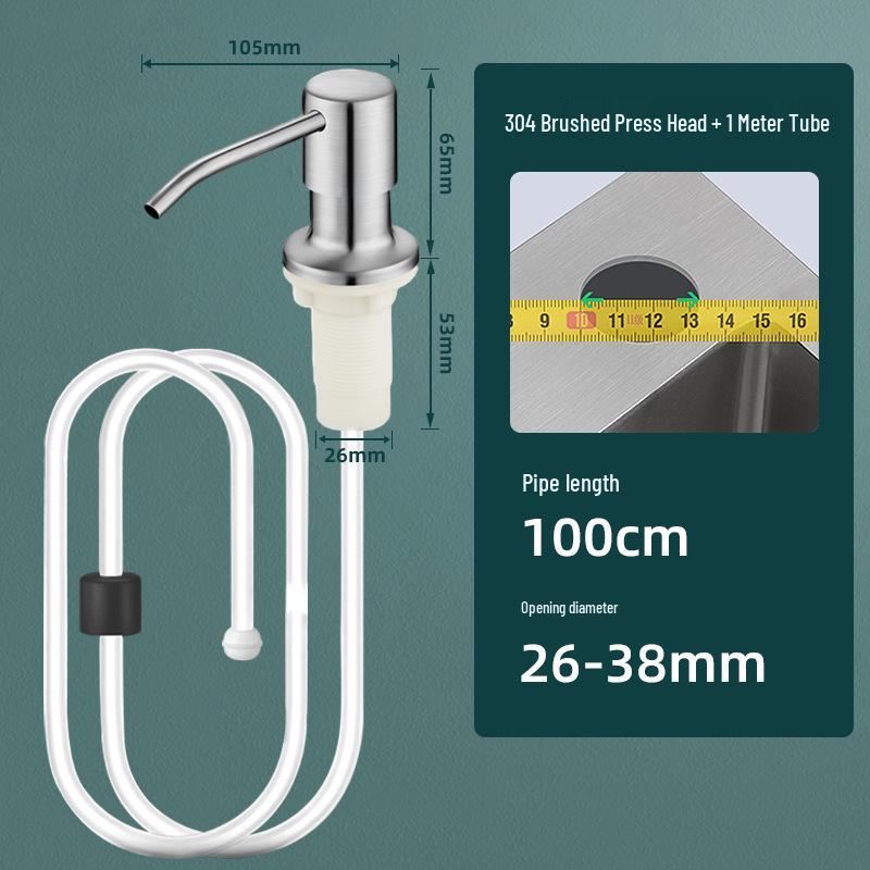 Distributeur de Savon et Détergent de Cuisine Aquarium avec Tube d'Extension
