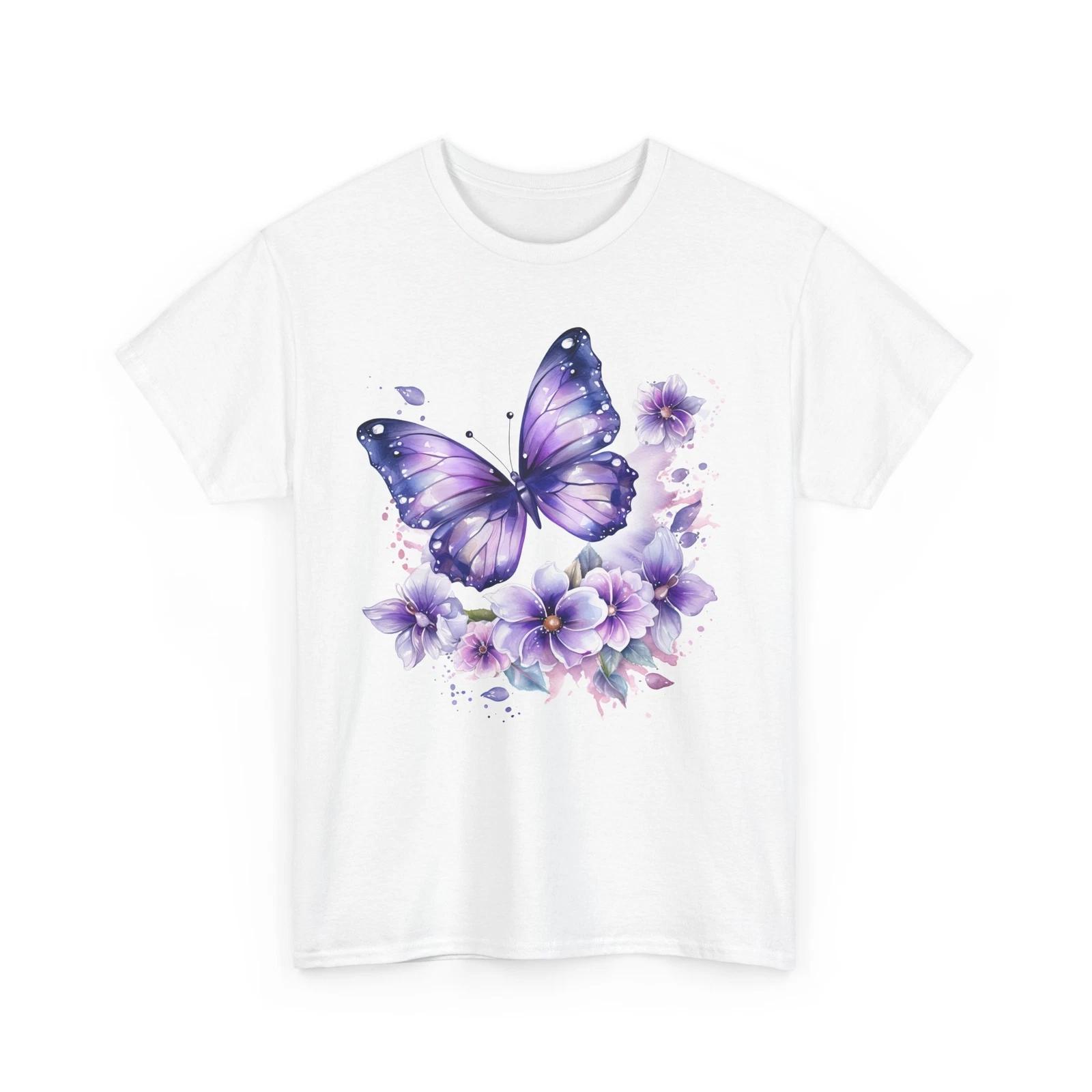 

Vintage Butterfly Graphic Tee for Women Cute Aesthetic Oversized Boho Shirt 2XL