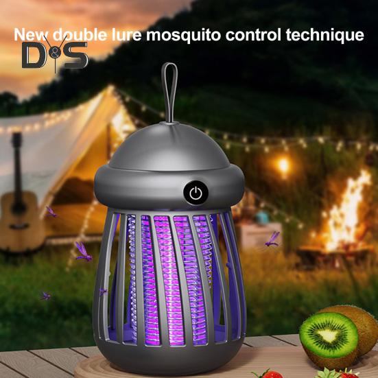 Mini Gnats Zapper USB Powered Electric Shock Fly Zapper with UV LED Light Indoor Outdoor Home Camping Patio Hanging Fly Trap Lamp