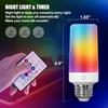 2 Pack Rechargeable Emergency Light Bulb with Remote, Color Changing Battery Powered USB LED Bulbs 12 RGB Color Dimmable E26 120 Volt 9W for Power