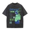 Washed Rapper Frank Vintage Oversized T Shirts Men Ocean Hip Hop Trend T Shirt Blond Pop Music Tshirts Male Fashion Streetwear