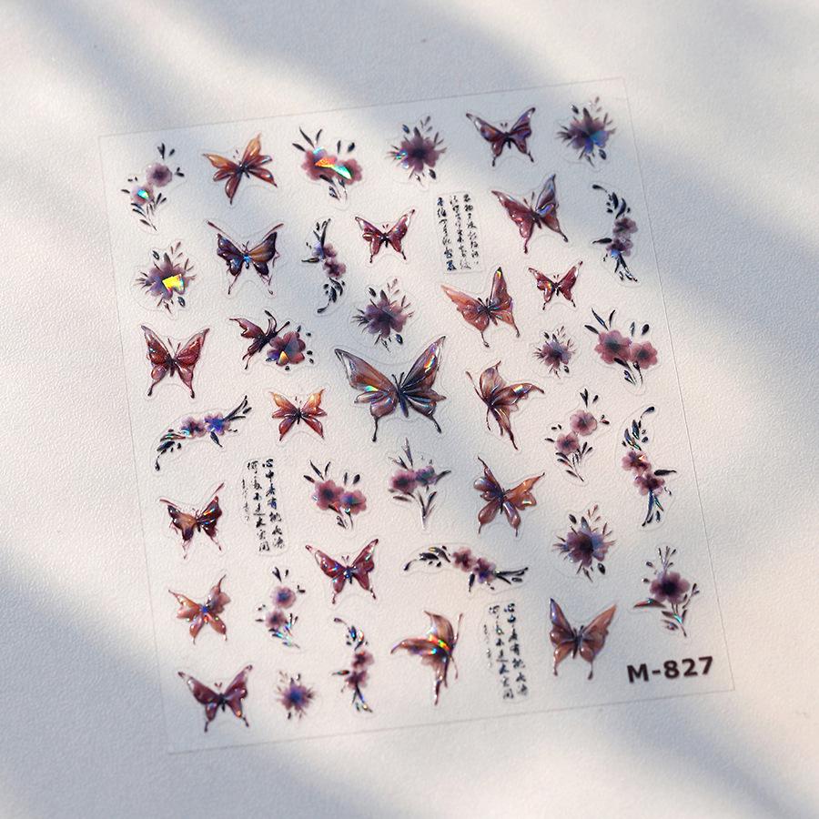 

TENSOR Матовый Прозрачный Битый Стекло M995: 3D наклейки для дизайна ногтей с клеевой основой