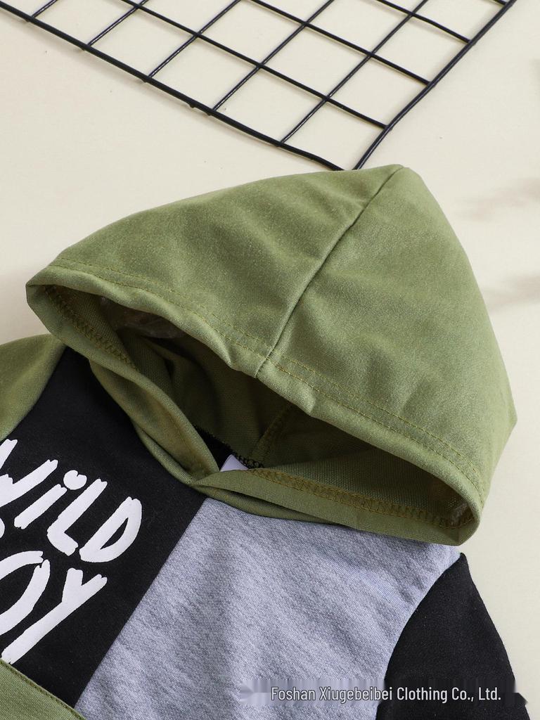 Infant & Toddler Boys' Color Block Hoodie & Long Pants Set - Autumn & Winter Collection
