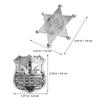 20pcs Police Badge Toy Cosplay Prop Clothes Badges Accessories Pin Party Supplies Plastic Small Badge Pin Police Badges