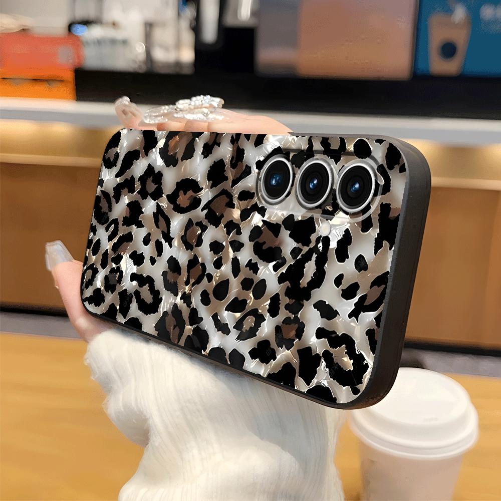 Leopard Print Lip Print Art Case for Samsung Galaxy A25 A16 A37 A23 A52 A36 A57 A15 A73 A51 A05 A06 A53 A17 A55 Phone Cover A12