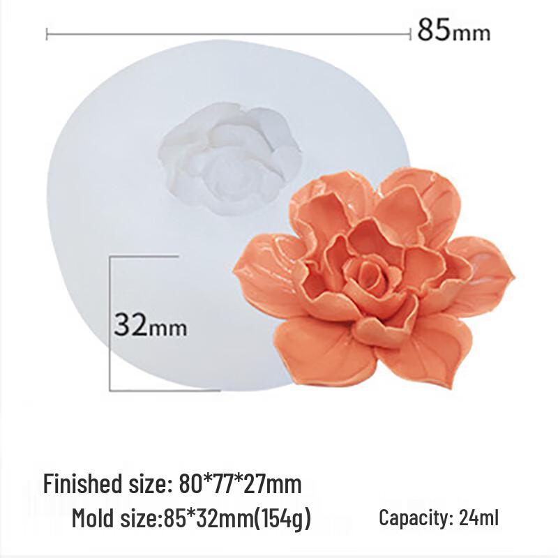Silikon-Blumenbackform