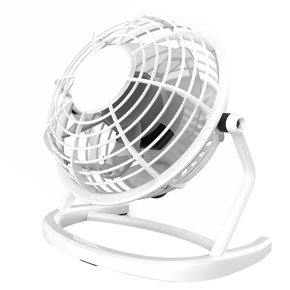 

Портативный охлаждающий USB-мини-вентилятор для рабочего стола с регулируемым углом наклона, небольшой тихий персональный охладитель, работающий от USB, портативный настольный вентилятор белый