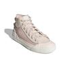 Adidas Originals Nizza Hi DL Retro Casual High-Top Skate Shoes Women Sneakers Pink White GZ2648