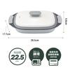 CB Japan Microwave Cooking Utensils for Grilling Fish In the Microwave and Cook In Dishwasher Safe with Recipe Range Grill Rectangle Copan [Fry, Boil,