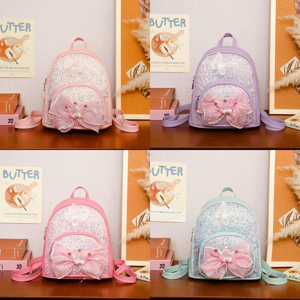Childrens Princess Backpack With Shiny Pu Material For Kindergarten Students