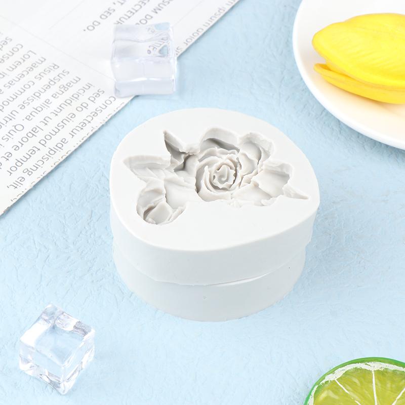 1Pc Flower Shape Silicone Mold Gardenia Plumeria Rubra Soap Fondant Molds Diy Cake Jelly Chocolate Decoration Baking Tool