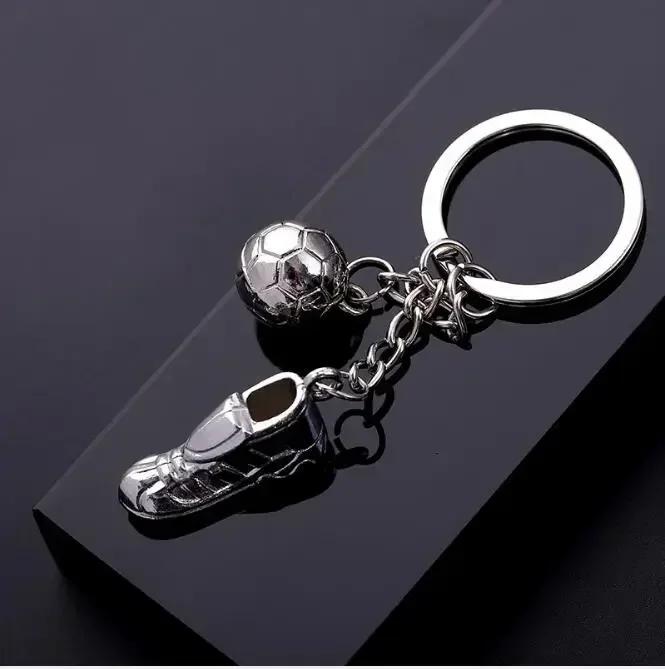 

Небольшие аксессуары Креативный металлический брелок для ключей в виде футбольной бутсы с пряжкой Маленький подарок для мужчин Практичный модный посеребренный брелок для ключей Подарок sliver