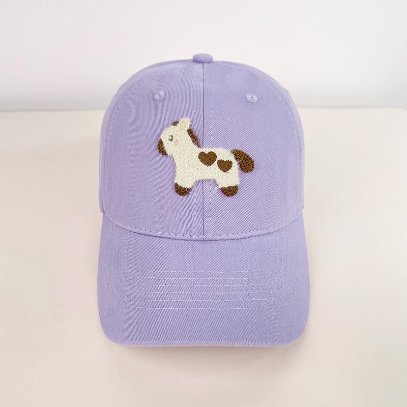 Korean Cute Pony Embroidered Baseball Cap Fashion Versatile Baseball Cap For Women Men