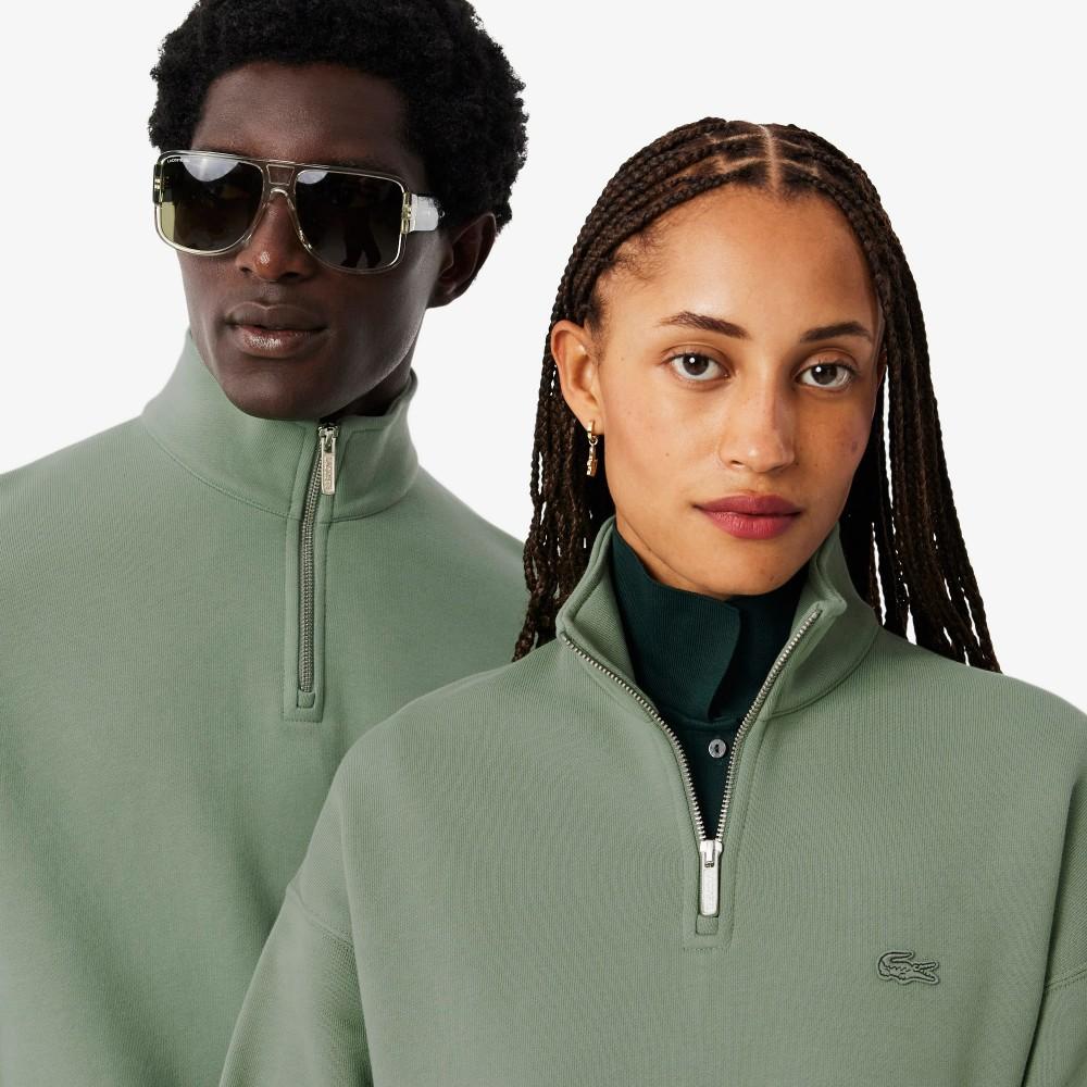 [lacoste] Men's Loose Fit Half-Zip Pullover SH7759-55NS86