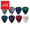 Guitar Picks Fender Teardrop Medium, 8-Color Assortment (8-Pack)