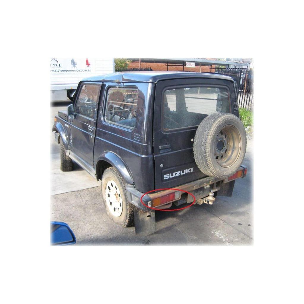 APSMOTIV Fram- och baklyktor 2 st Bakre kombinationsljus Baklyktor 12V Glödlampor för Suzuki Samurai Sierra SJ413 SJ410 Gypsy