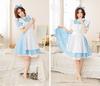 Ragazze Donne Cosplay Cameriera Maid Festa Costumi di Scena Alice nel Paese delle Meraviglie Tono di Luce Blu Maid Lolita