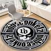 Böhse Onkelz Band Themed Round Carpet– Non-Slip Round Floor Mat – Indoor Home Decor Rug