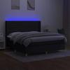 VidaXL Sommier à Lattes de Lit avec Matelas et LED, Lit Rembourré, Lit Double, Lit Adulte de Chambre à Coucher Intérieur, 3138967