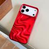 Christmas Red Stereoscopic Water Ripple Phone Case For For Iphone 17 Pro Max Air 11 12 13 14 1 16 Pro Max Shockproof TPU Back Cover