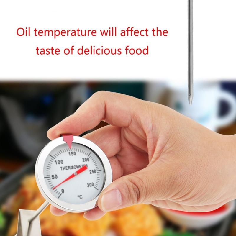 Stainless Steel BBQ Grill Temperature Gauge Barbecue Thermometer Cooking Probe