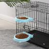 Removable Stainless Steel Pet Bowls for Cages Coops Cup Food & Water Feeder for Small Animals Watering Feeding 2Packs
