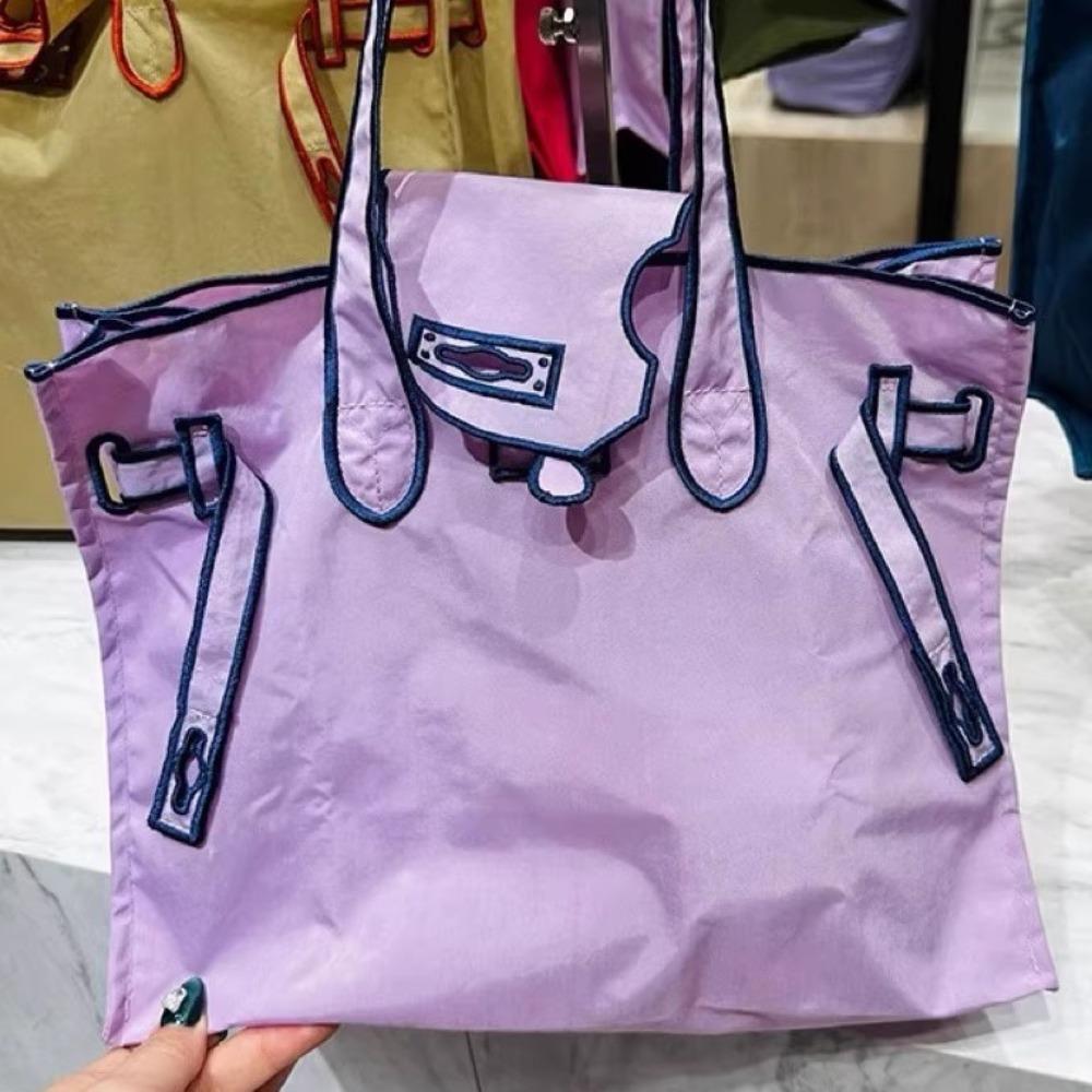 New niche design embroidered large capacity tote bag women's high-end commuter shoulder bag versatile handbag