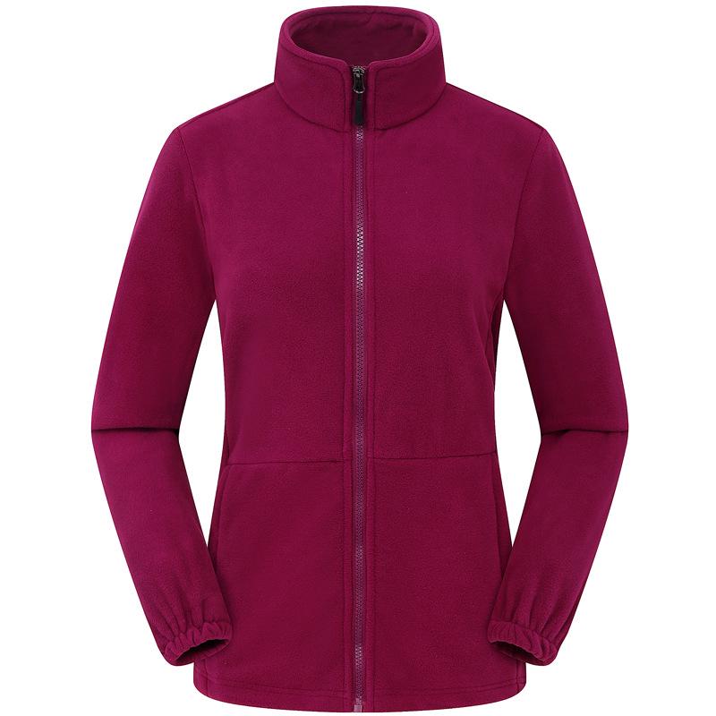Outdoor Fleece Jacket for Men & Women - Thick Warm Polar Fleece Cardigan with Optional Logo for Autumn/Winter.