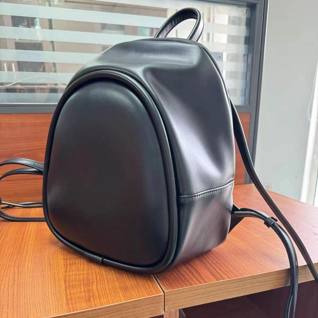 SchoolbagIOSONO Korean niche backpack ins large capacity casual backpack simple versatile student commuter soft leather bag