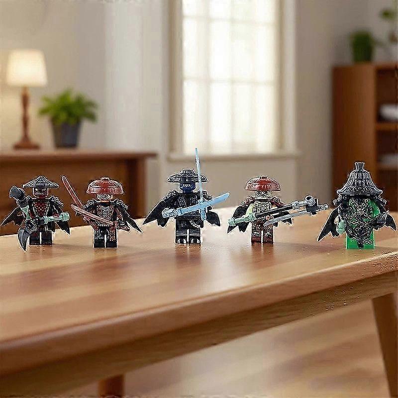 5pcs LEGO Ninjago Forbidden Five Minifigures Building Blocks Set Toy Figures Kids Gift