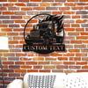 Custom Trucker Name Metal Sign Wall Art Classic Style Home Decor