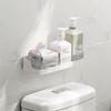 Wall Mounted Bathroom Storage Rack No Nail Bathroom Shelf Practical Toiletries Holder  Cosmetic
