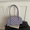 Niche Style Bowling Bag With Polka Dots, Fresh And Sweet Shoulder Bag, Commuting Fashion Trend, Armpit Pillow Bag