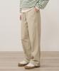 COVERNAT WOMAN Easy Elastic Cotton Pants Beige